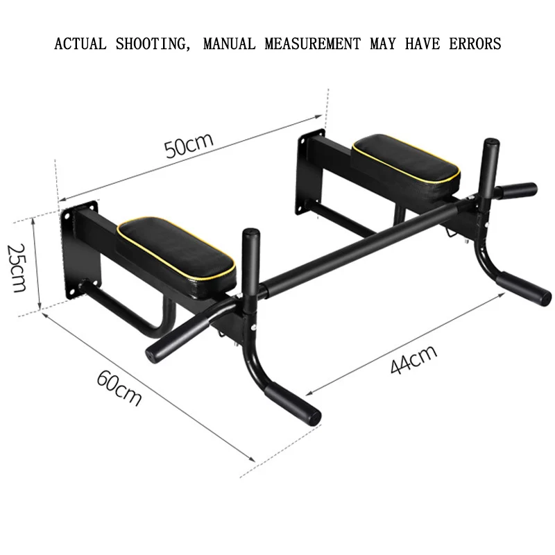 Wall Mounted Pull up Bar Chin up Bar Dip Station Gymnastics Horizontal Bar Home Gym Exercise