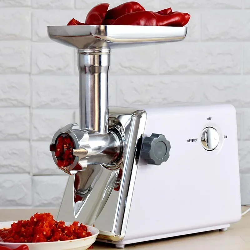 Commercial Meat Grinder 1400W Sausage Machine Minced Meat Sausage machine electric Cut Vegetables minced stuffing Meat Mincer