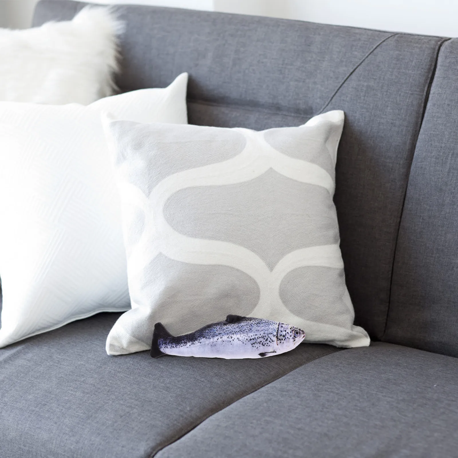 

Fish Shape Throw Pillow 20Cm Realistic Fish Stuffed Soft Comfortable Decorative Kids Educational Gift Animal Pillow