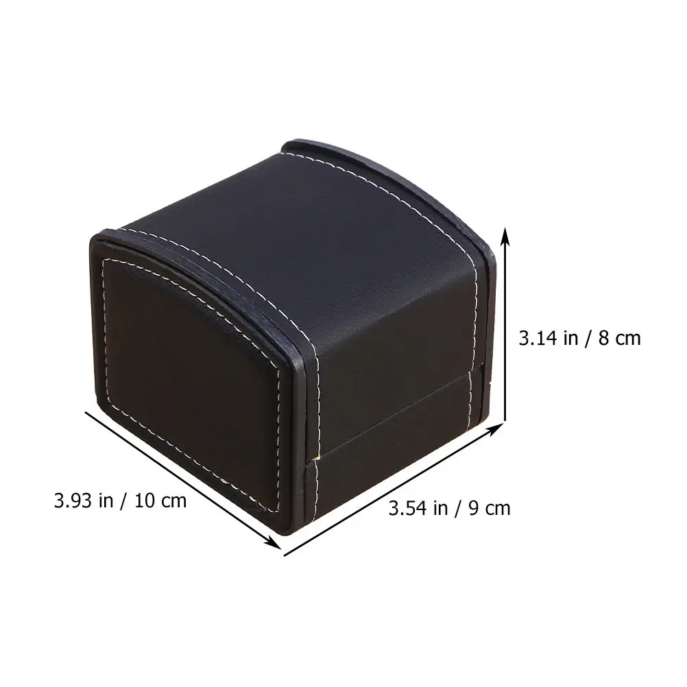 3Pcs Gift Watch Box Simple Style PU Watch Case Portable Display Organizer Storage Jewelry Packing Dustproof