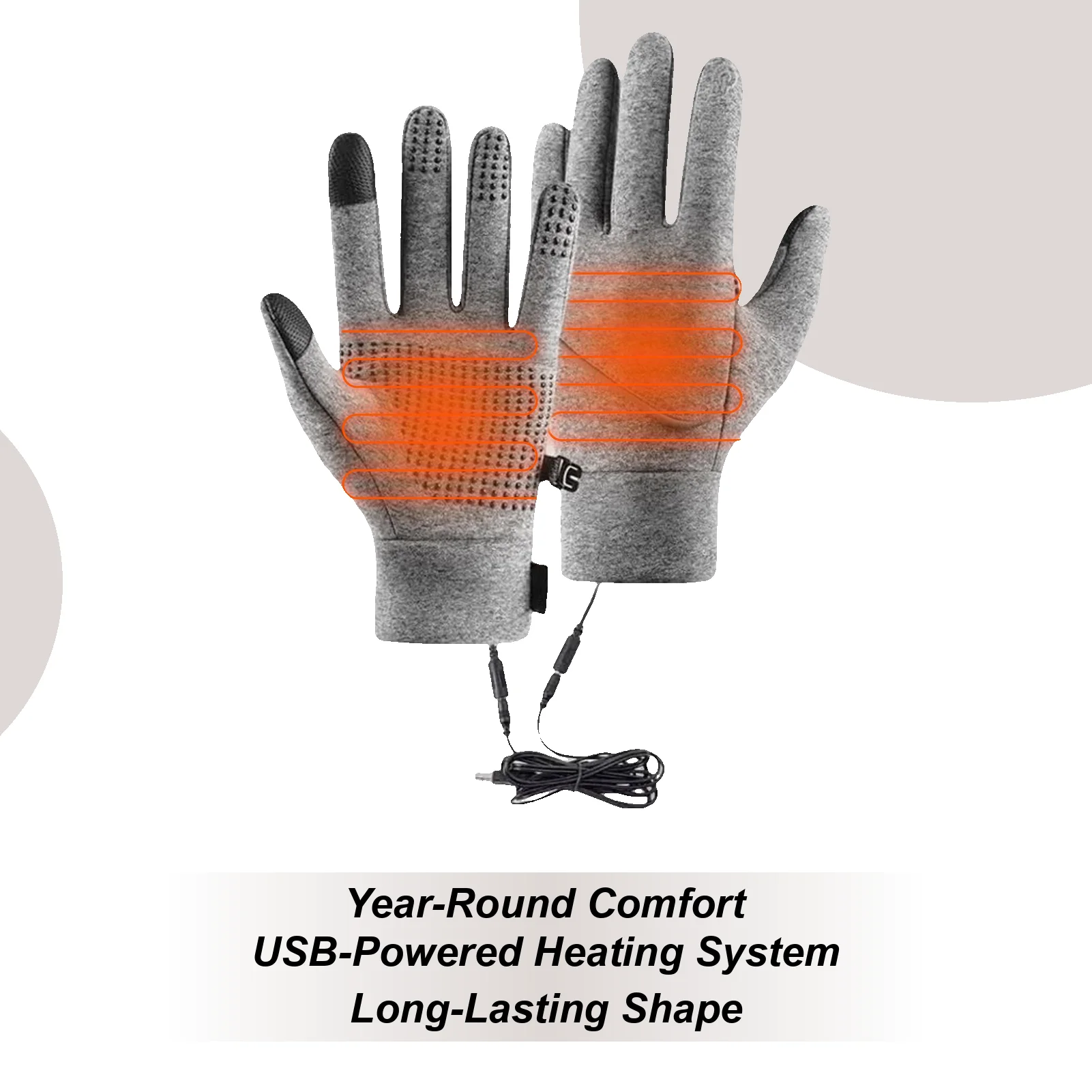 

Перчатки с USB-подогревом, флисовые велосипедные перчатки с сенсорным экраном, термозимние перчатки для шоссейного велосипеда, перчатки с полным пальцем, грелки для рук, перчатки