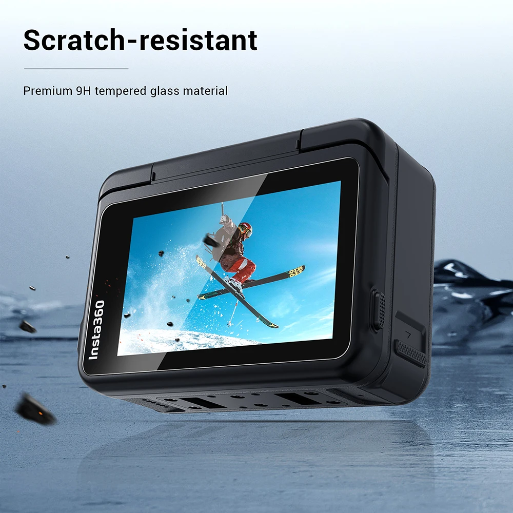 Vidro Temperado Anti-Scratch para Insta360 Ace, Filme Protetor de Lente, Acessório Protetor