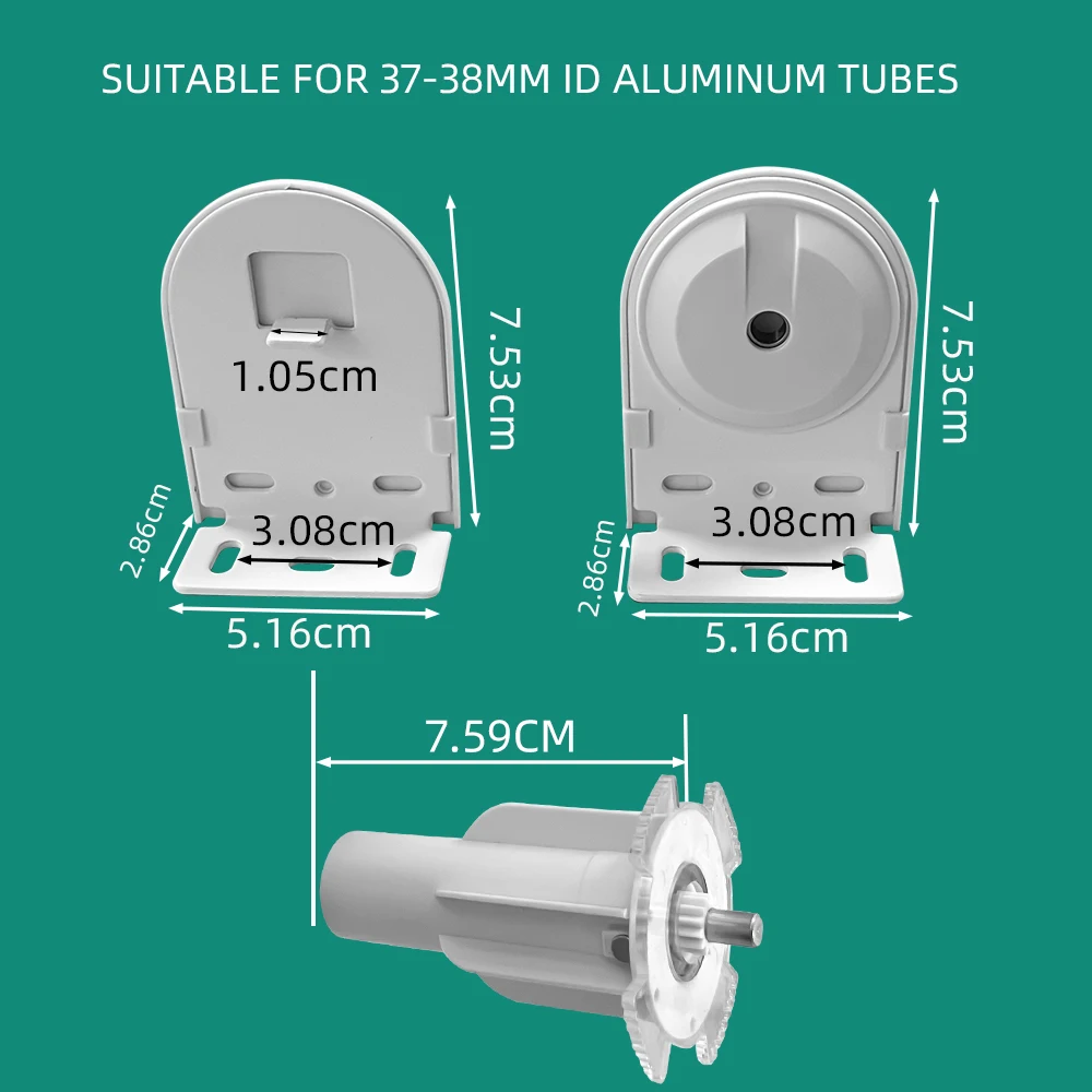 

LifeLibero High Quality 38mm Aluminum Tube Bracket For Motorised motor Curtains Rollers Blinds Shade Motor Holder Smart Life