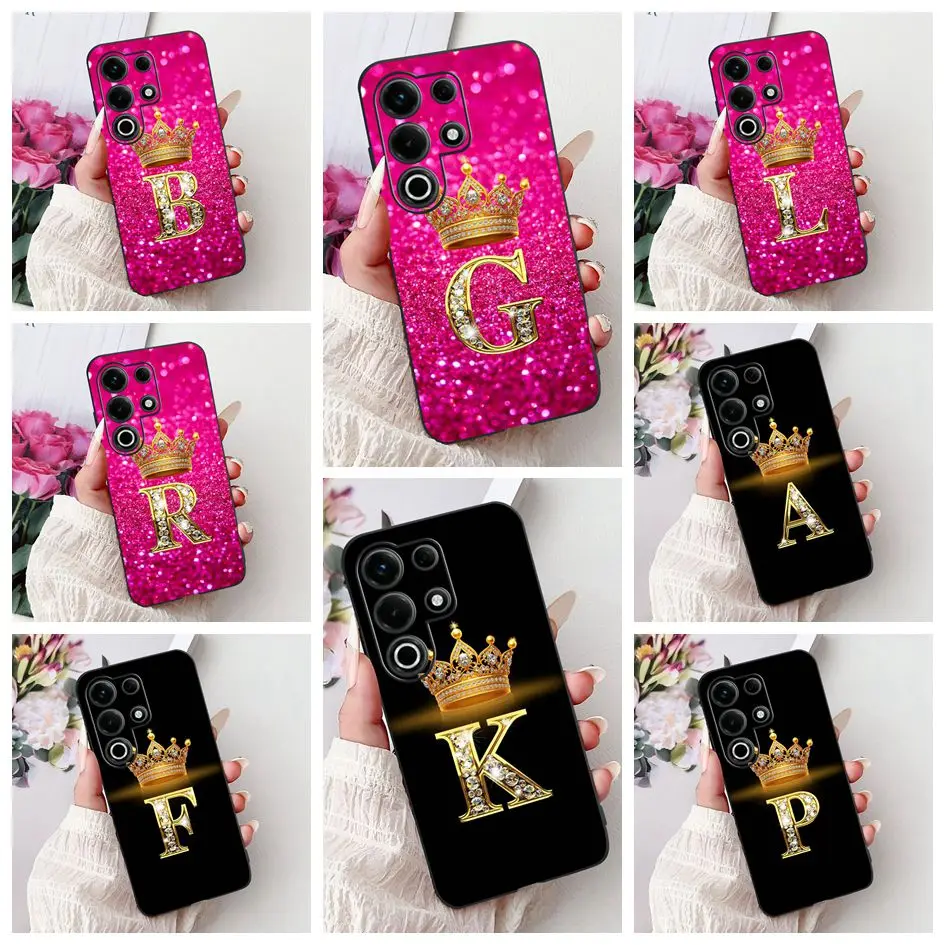 Для Itel S25 Ultra 4G S686LN чехол с милыми буквами в виде короны, мягкий силиконовый чехол для телефона для Itel S25 Ultra 4G Funda S25Ultra Coque