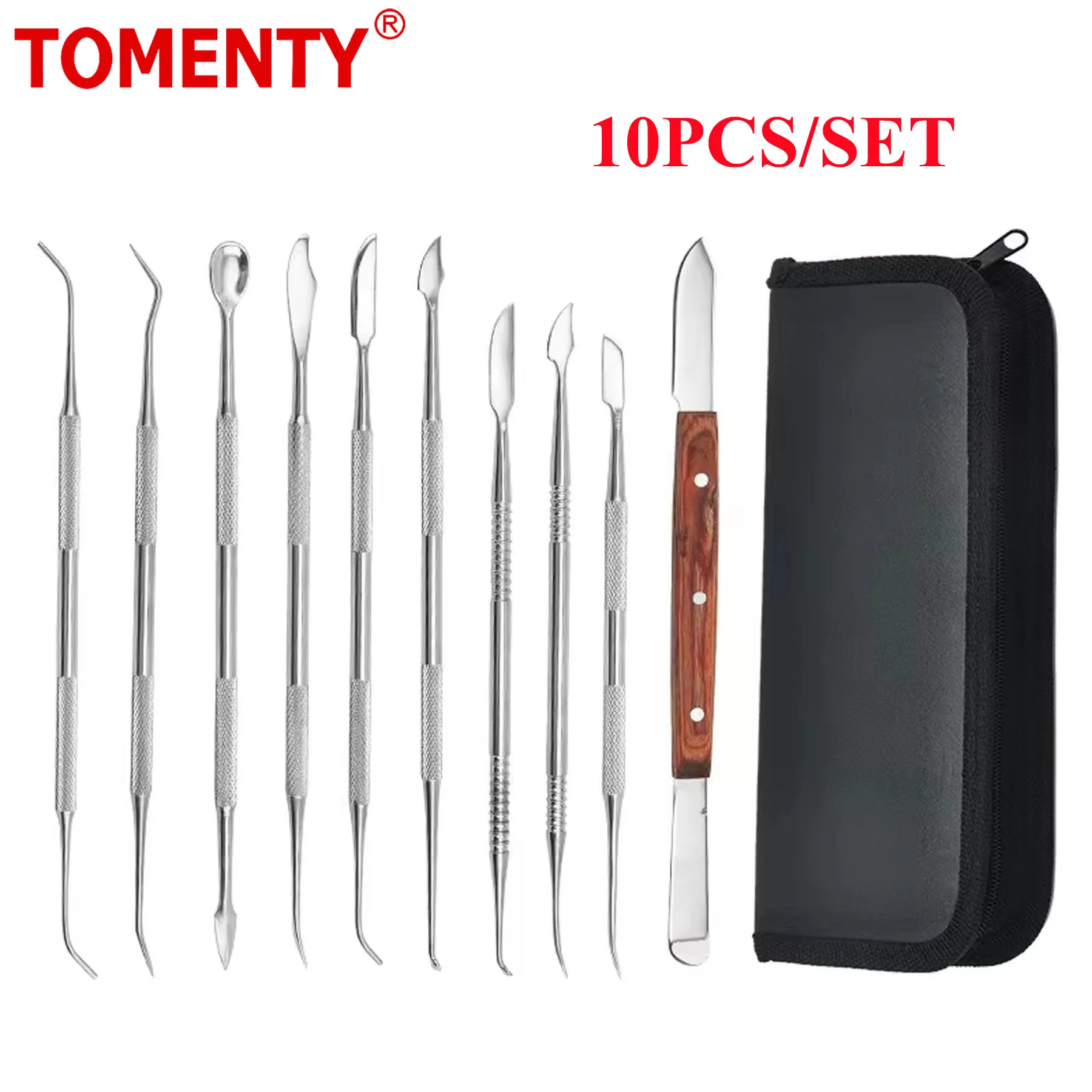 Dental Wax Knives Kit Spatulas Plaster Knife Practical Versatile Teeth Wax Carving Tool Set Dentistry Instrument Tools