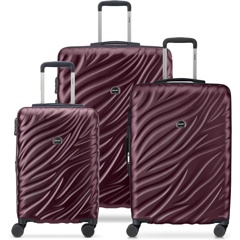 DELSEY PARIS Alexis Hardside Juego de 3 piezas, equipaje expandible con 4 ruedas giratorias, maleta liviana, equipaje de mano de 21"