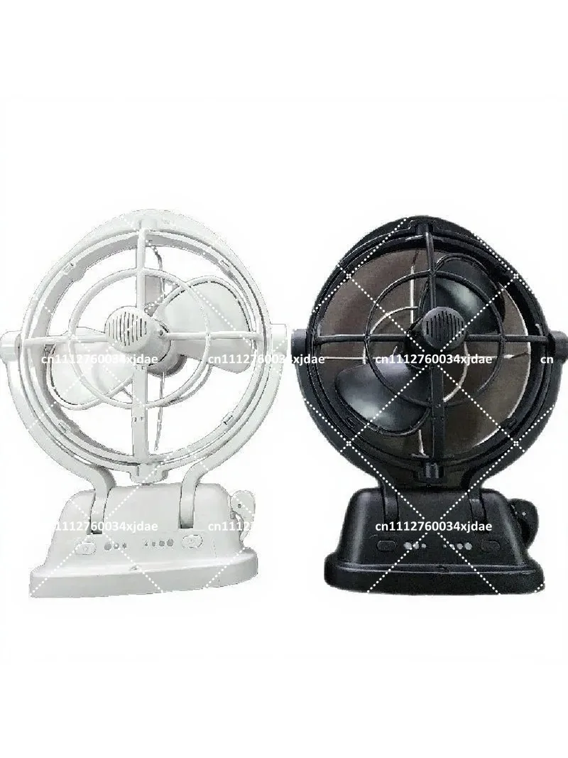 12V 24V DC Oscillating Vehicle Fan with Remote Control, Adjustable Speed Cooling Fan for RV Marine Truck Cabin