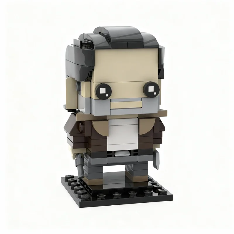 163pcs MOC Rick Grimes Brickheadz Model Building Blocks Construction Toy Christmas Gifts DIY Creative Idea Education Assemble - view 2