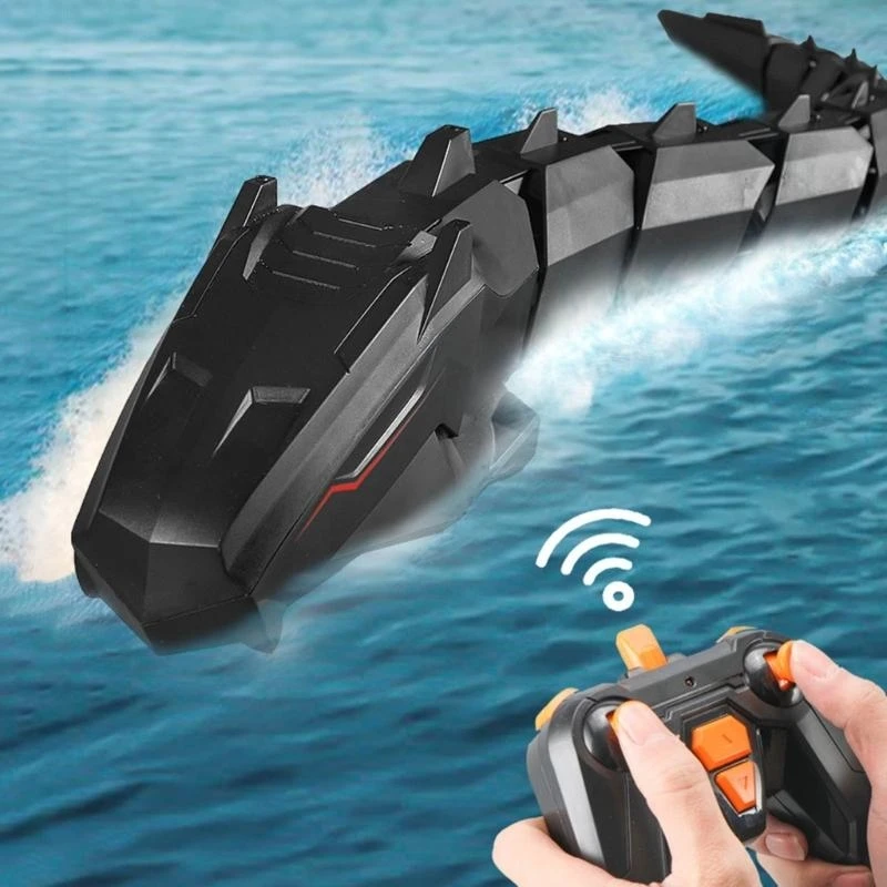 لعبة حمام على شكل ثعبان للأطفال على شكل ثعبان للتحكم عن بعد على شاطئ البحر للأطفال روبوت ميكانيكي 15UB