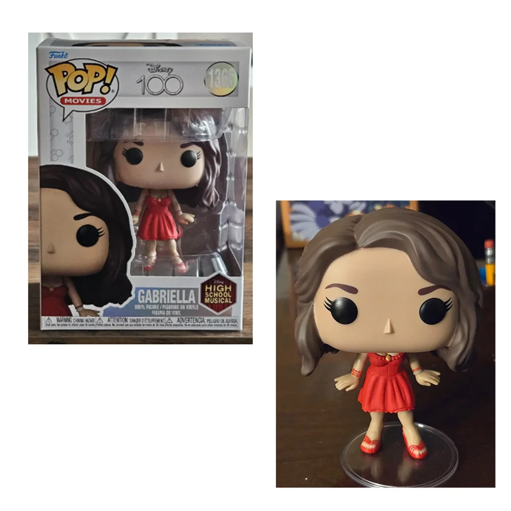 Disney 100 Years Funkos High School Musical SHARPAY EVANS #1367 Gabriella 1366# Pops Action Figure Toys Collection Dolls Gifts
