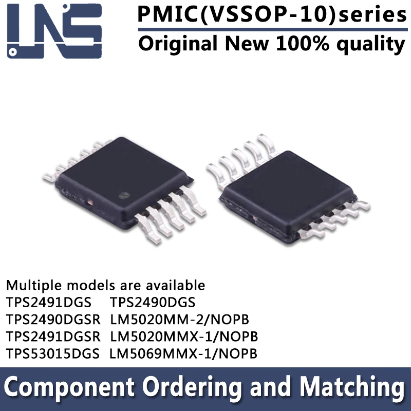 1pcs TPS2490DGS TPS2491DGS TPS2490DGSR TPS2491DGSR TPS53015DGS LM5020MMX-1/NOPB LM5020MM-2/NOPB LM5069MMX-1/NOPB VSSOP-10 PMIC