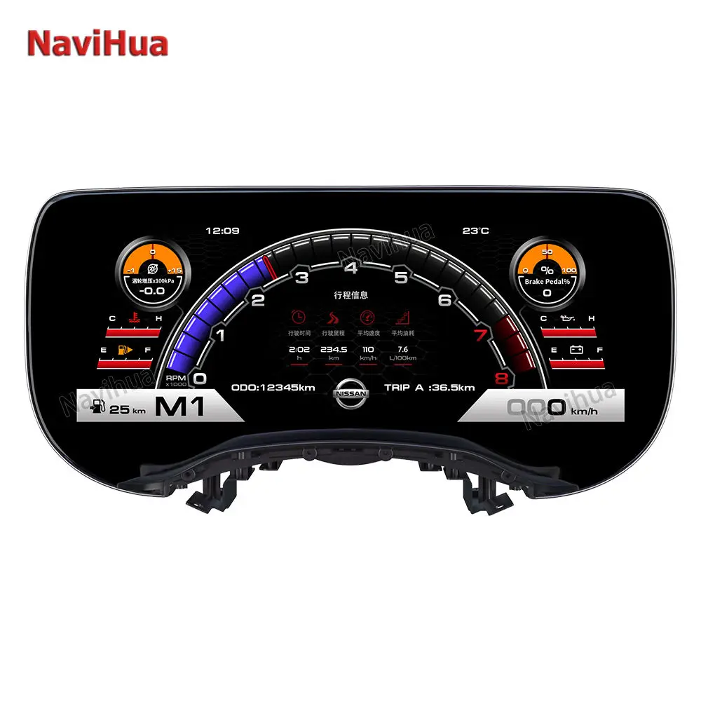 

Navihua Новое поступление для Nissan 350Z 2003-2009 автоматический счетчик спидометра цифровой кластер виртуальный кабинет ЖК-цифровая приборная панель