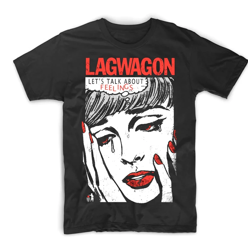 

Lagwagon Band American Ro Casual Illustration Art Digital Direct Spray T-irt Breathable Loose Fit round Ne ort Sl...