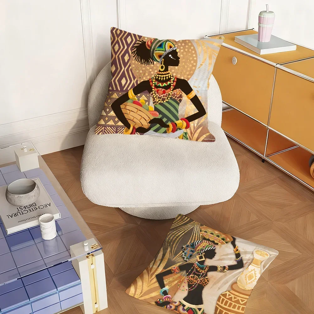 African Tribal Style Elephant Pillow Case Sofa Living Room Bedroom Headboard Backrest Square Cushion Nap Time
