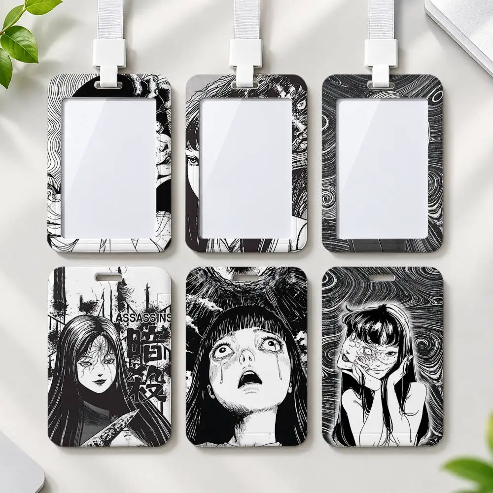 Horror Comic T-Tomie-Junji Employee ID Badge With Name Tag, Lanyard, High-end Work Badge, Card Holder, Student ID Badge