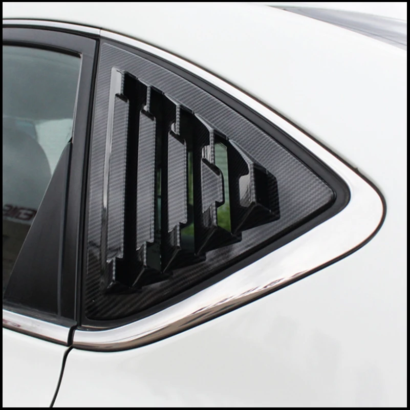 

For Nissan Sentra Sedan 2013-2019 Rear Window Blind Shades Louver Vent Molding Cover Sticker Trim Car Styling Auto Accessories