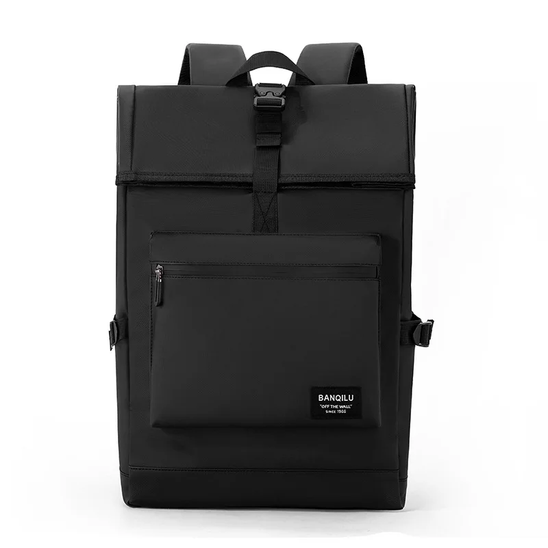 Waterproof nylon men's backpack, outdoor cycling backpack, large-capacity computer storage lock, student schoolbag