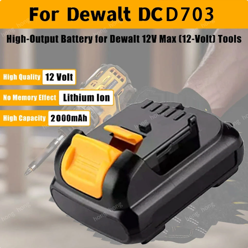 

for DEWALT DCD703 electric screwdriver 1500RPM lithium battery for 12V brushless and cordless five in one drill bit