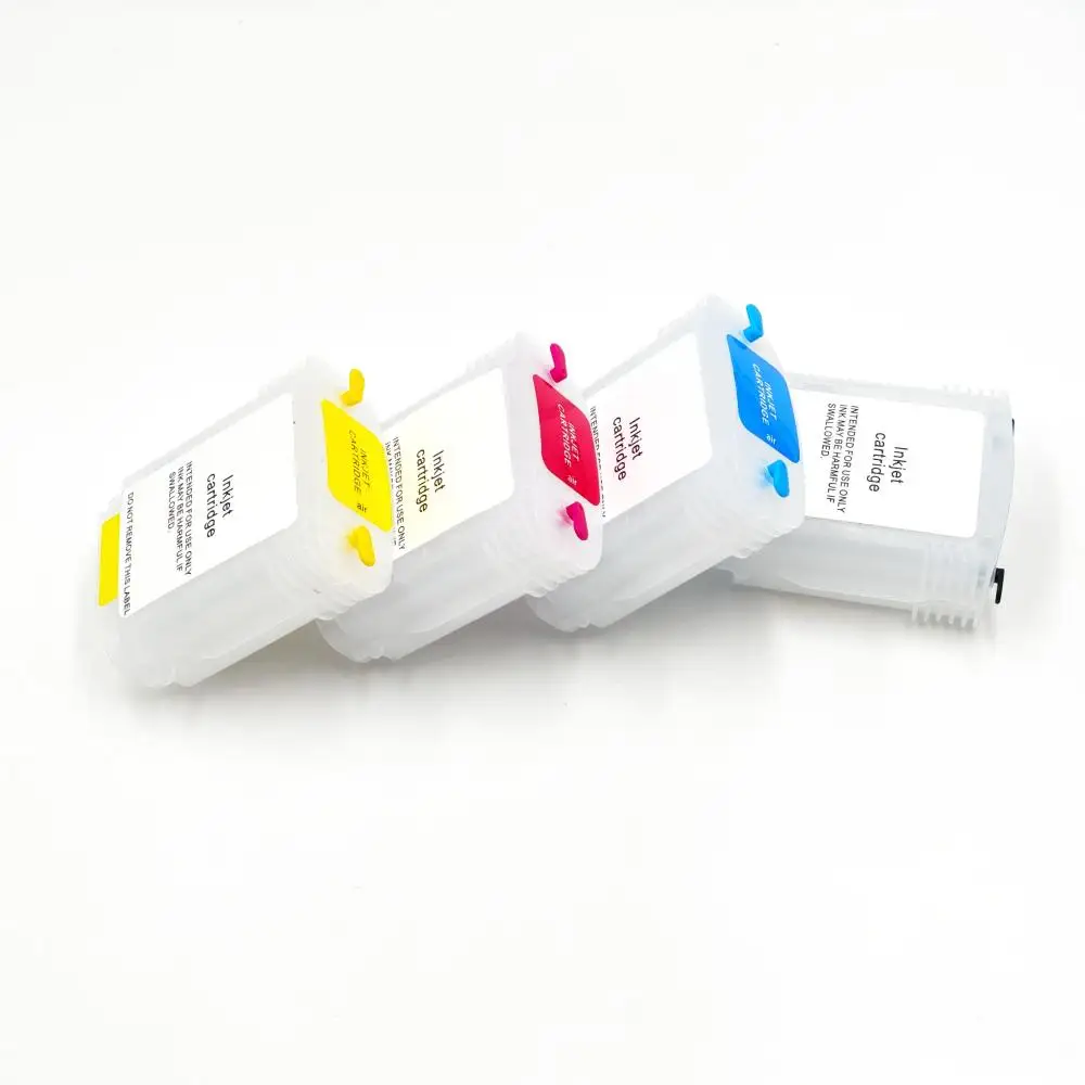 4 Pieces HP10 82 Refill ink Cartridge With Permanent ARC Chip For HP Designjet 500 800 500PS 800PS 815 820 Printer