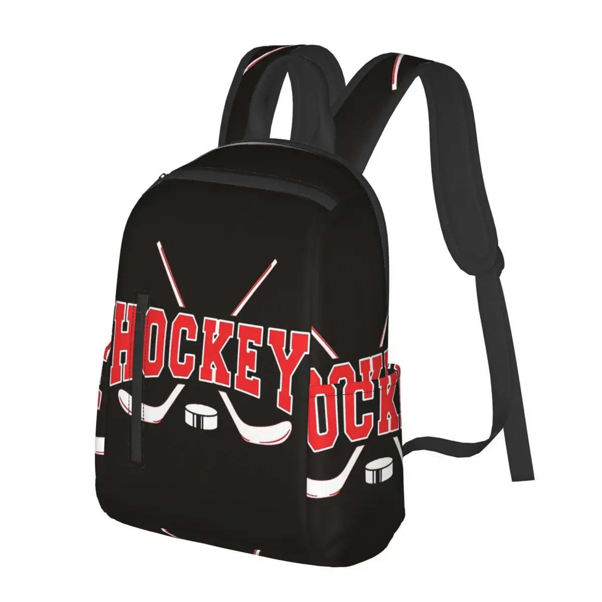 

Hockey Ice Hockey Gifts Hockey Is Life Student Backpack School Bag Travel Daypack for Men Women Fashion Bookbag Shoulder Bags