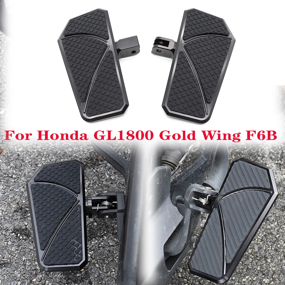 for HONDA Goldwing GL1800 Accessories Twin Rail Footrest Gold Wing Footrests Kit Brake Pedal Cover GL 1800 Airbag Parts