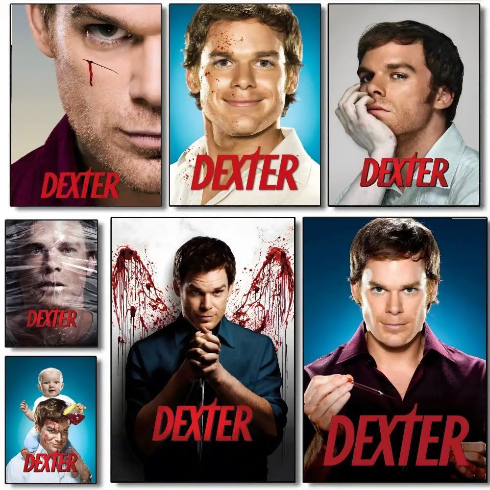 D-Dexter Morgan TV Horror Series Poster HD Waterproof Aesthetic Wall For Home Decor Trendy Durable Easy To Apply Art