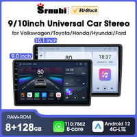 Srnubi 9/10'' Universal Android 12 Car Radio Multimedia Carplay Auto Player For VW Honda Hyundai Toyota Ford Kia 2 Din Head Unit