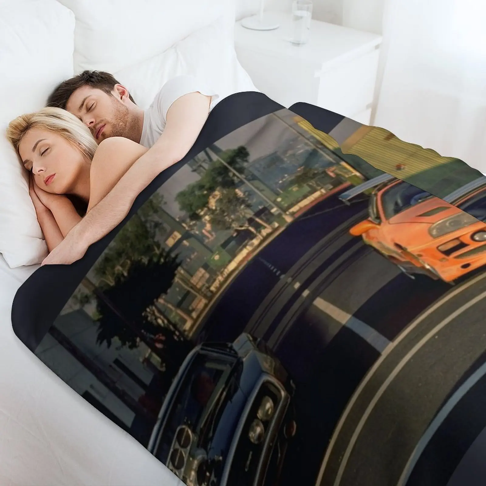 Fast & Furious JDM Aethsetic Throw Blanket Camping funny gift Loose Kid'S Shaggy Picnic Blankets 4