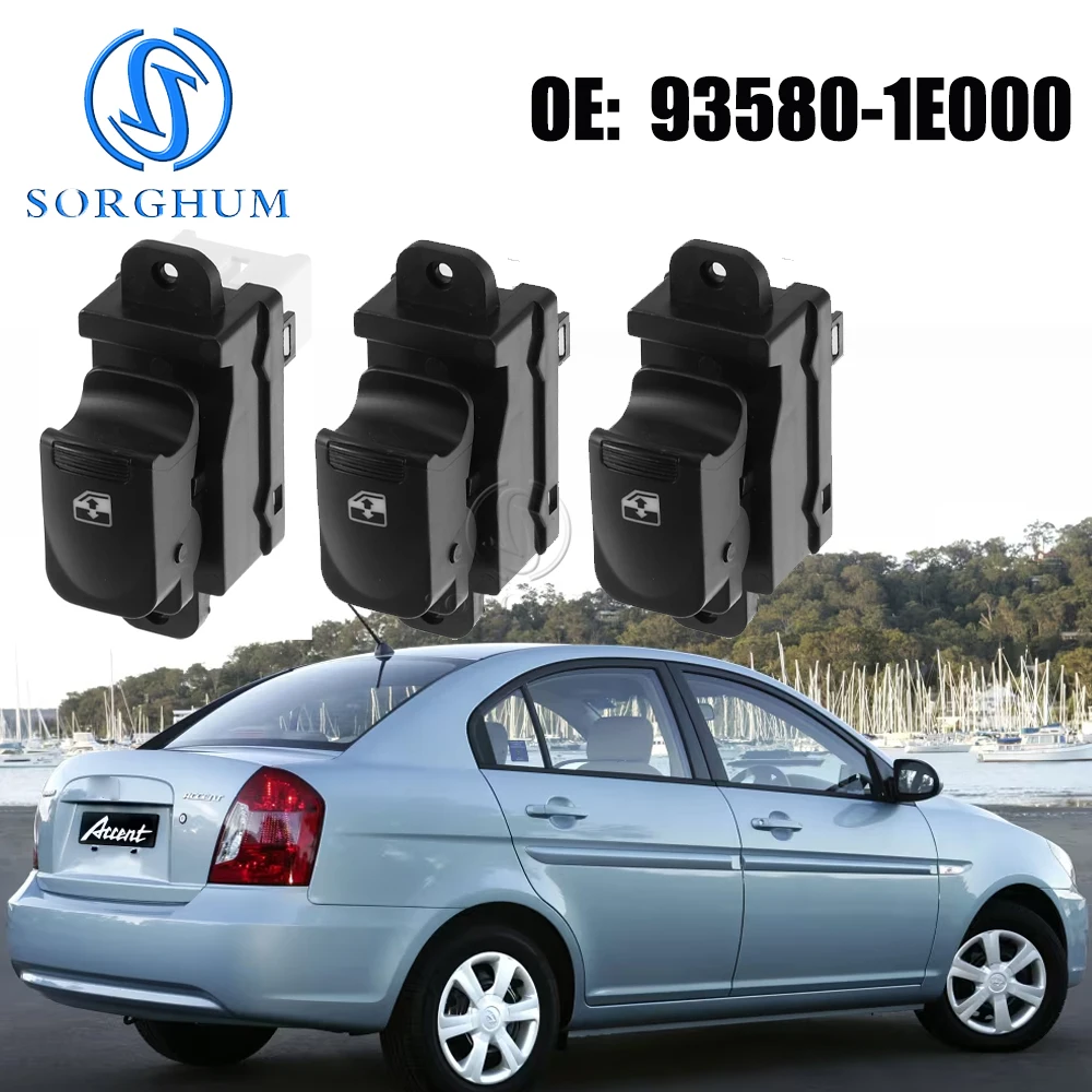Car For Hyundai Accent 2006-20111 Passenger Side Power Window Switch Control Lifter Glass Button 93580-1E000 935801E000 7-Pins