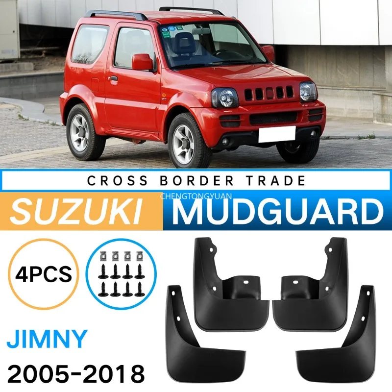 4 Piezas para Suzuki Jimny JB23 JB33 JB43 JB53 Wide Sierra 2005 ~2018 2009 2013 Guardabarros, Protectores de Salpicaduras