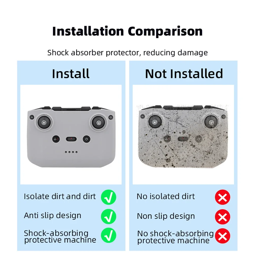 Silicone Cover for DJI MINI 4K RC-N1/3 PRO/Mavic 3/Air 2S/Mini 2/Air 3 /RC-N2 Remote Control Protective Case Drone Accessory