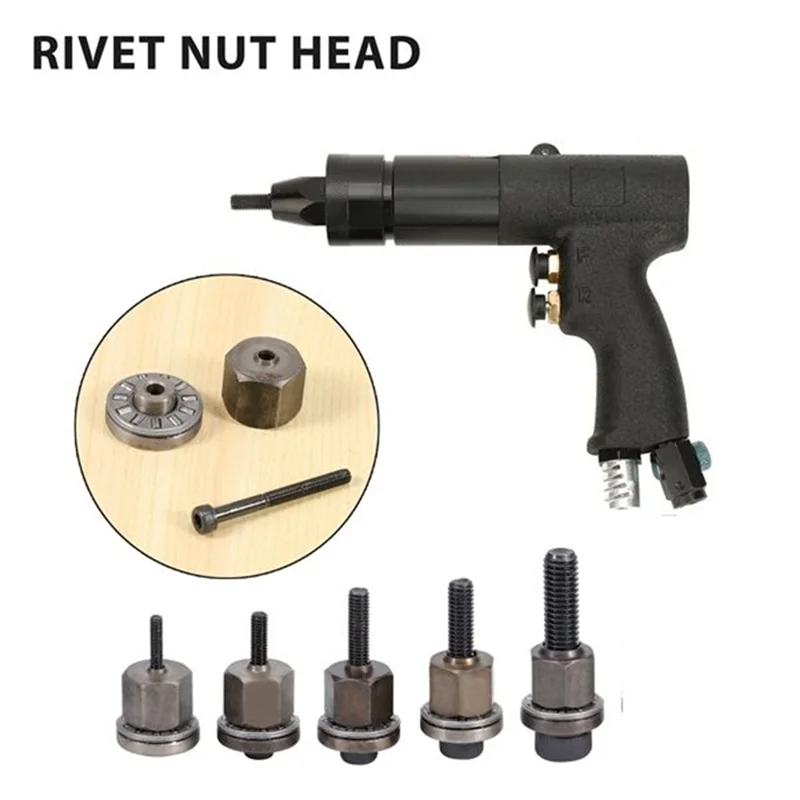 AB66-Rivnoot Gereedschap Accessoire Klinkhamer 5 Stuks M3-M8 Hand Klinknagel Moer Hoofd Voor Moeren Voor Eenvoudige Installatie