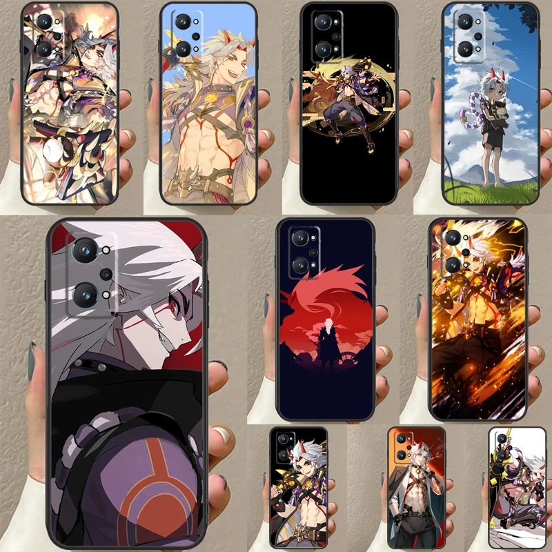 Arataki Itto Genshin Impact For Realme C30 C31 C33 C35 C55 C21Y GT Neo 5 3T 2T OnePlus 11 10 9 Pro Nord CE 3 2 Lite Case