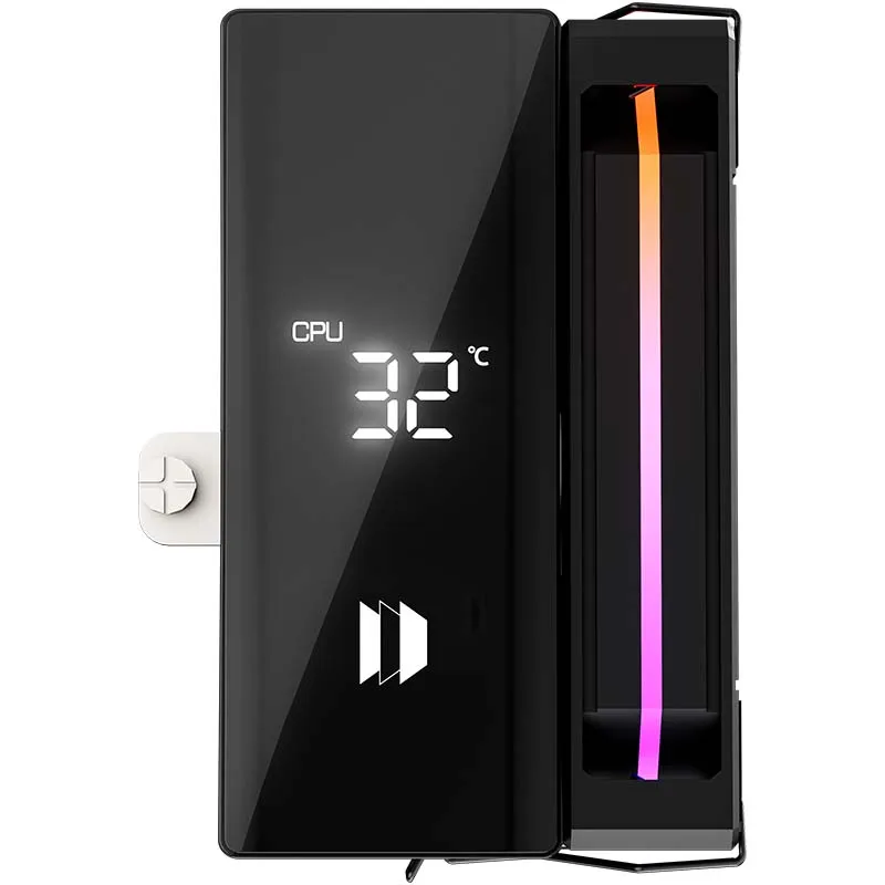 UPSIREN Walrus whisper 120 digital display 6*Φ6MM direct touch heat pipe single tower single fan supports LGA 1851/1700 AMD AM5