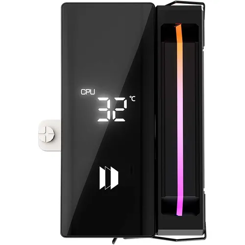 Imagen 2 del producto UPSIREN Walrus susurro 120 pantalla digital 6 * Φ6MM tubo de calor de tacto directo ventilador único de una sola torre compatible con LGA 1851/1700 AMD AM5