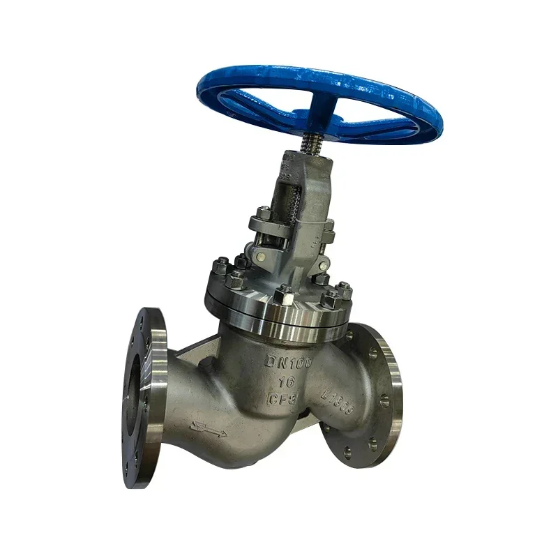 J41W-16R J41W-25R J41-16RL DN100 Stainless Steel A351 Flange Manual Globe Valve