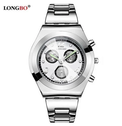 Fashion Longbo Merk Luxe Waterdicht Ongedwongen Quartz Horloge Vrouwen Lady Gift Horloges Waterdicht Roestvrij Stalen Horloge Montre Femme