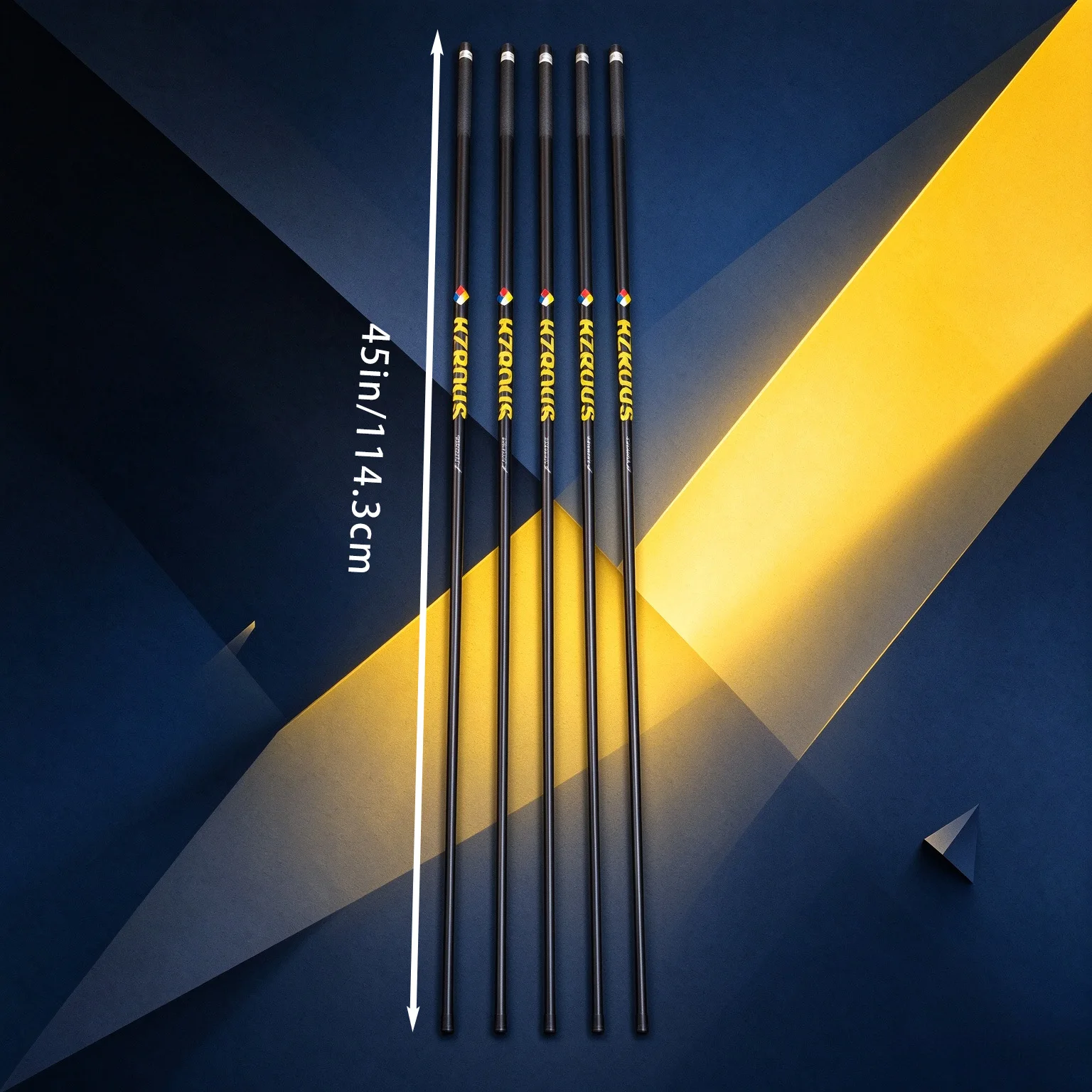Newly Designed Yellow and Black Golf Driver Shaft, 6.0 Upgraded Carbon Structure, High Elasticity for Easy Control, Smooth Swing, Stable Distance on the Ball, Universal Driver Replacement Shaft, Equipped with Adapter and Yellow Comfort Grip, Preferred by Advanced Golfers