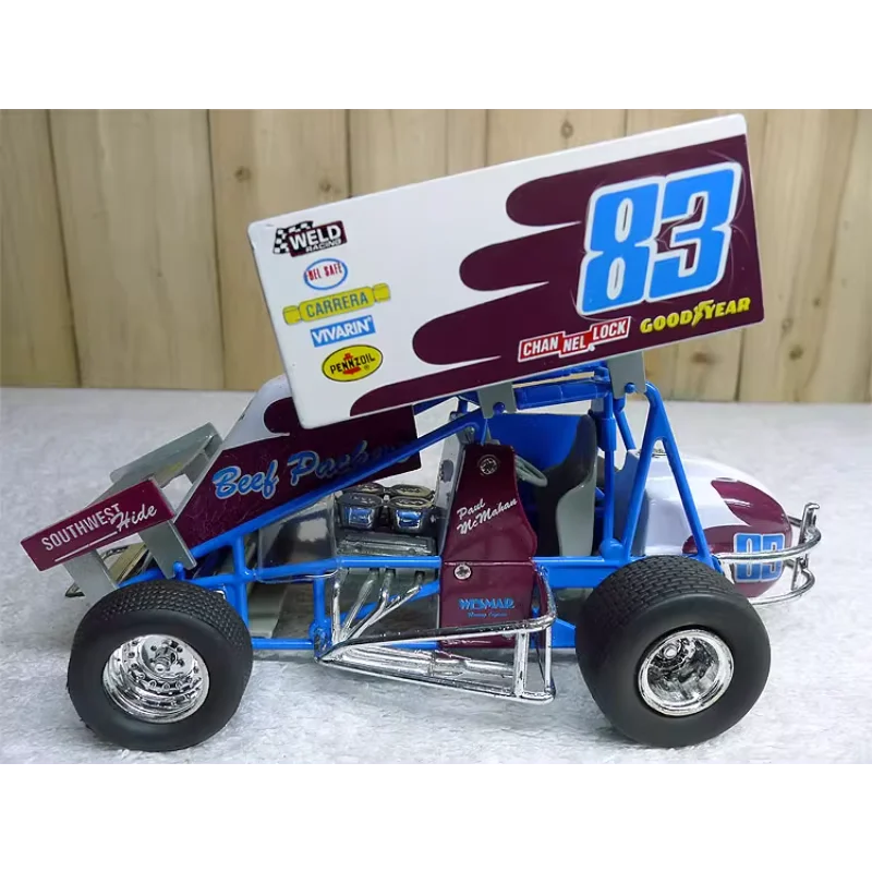 

Литой под давлением ERTL масштаб 1:24 SPRINT CAR Пакеты из говядины 83, модель автомобиля из американского сплава, Коллекционная игрушка, подарок, сувенир, украшение для дисплея