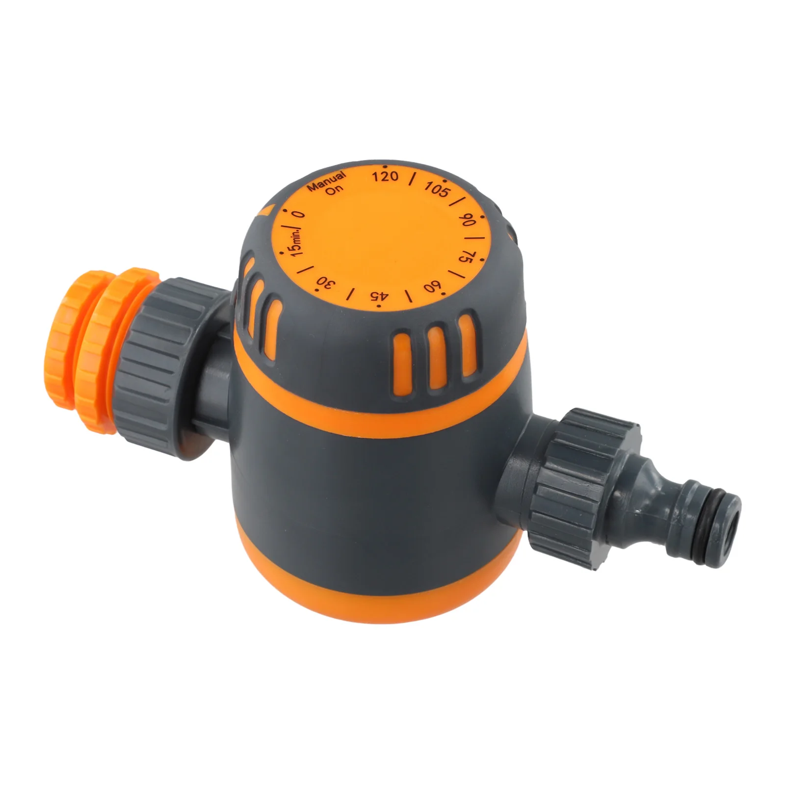Garden Hose Timer with Mechanical Timing Knob for Accurate Watering Duration Control 0-120 Minutes Outdoor Use