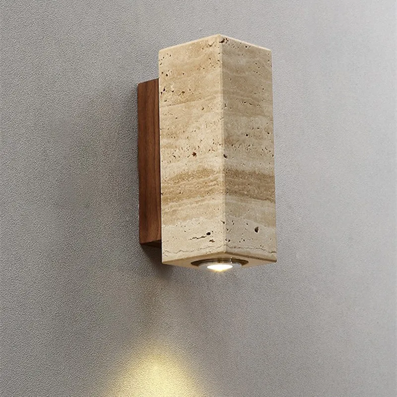 

Stone Wall Lamp Bedroom Bedhead Wall Lamp Homestay Corridor Living Room Background Wall Decorative Lamp