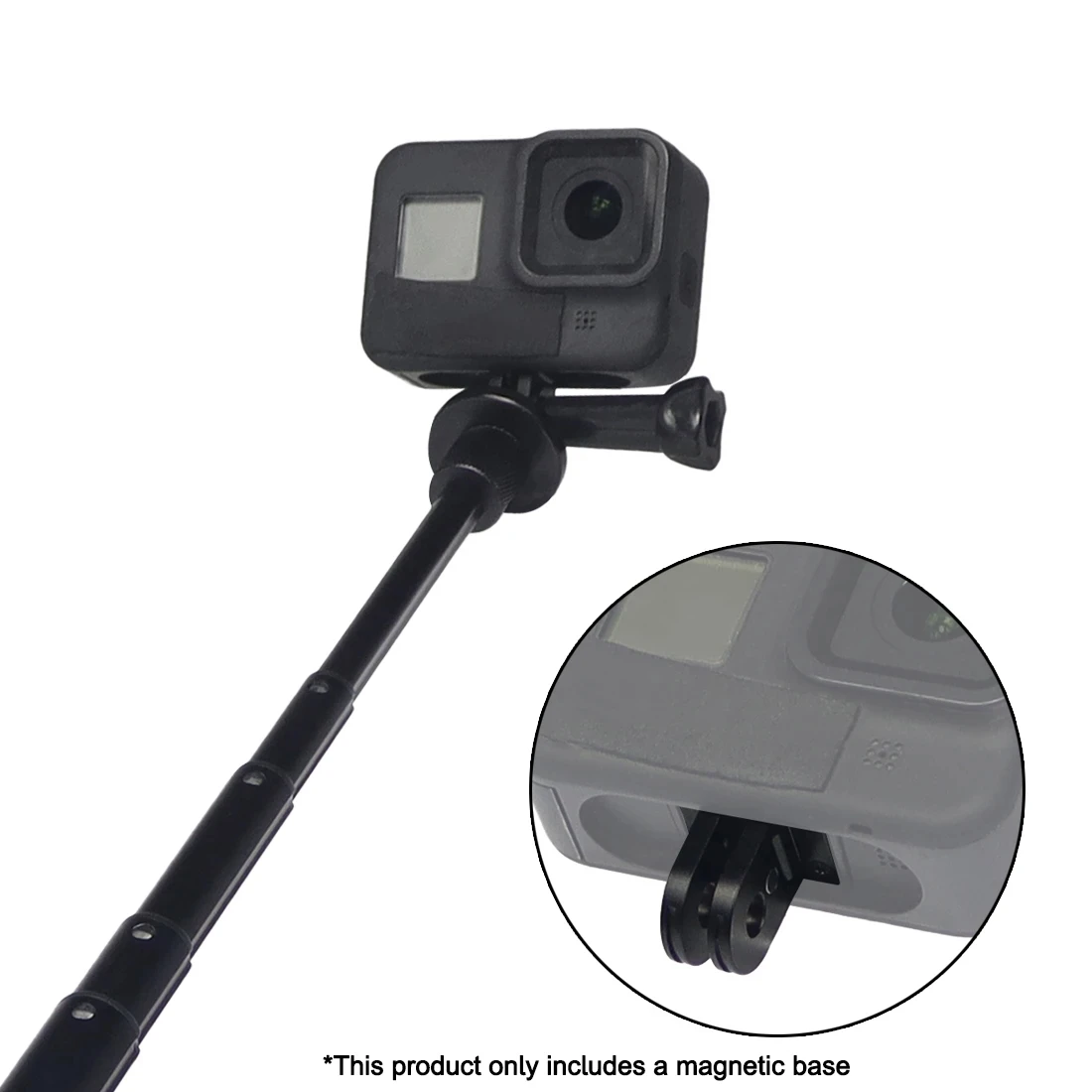 Folding Finger Adapter Tripod Mount Dual 1/4 Thread Base Mount for GoPro 12 11 Mini 10 9 Max Stand Tripod Monopod Adapter