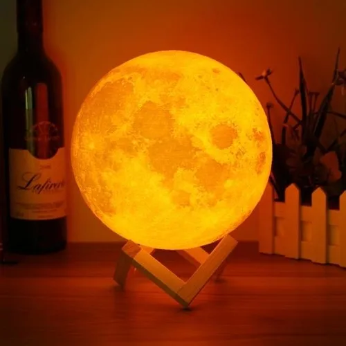 Lampe led 3D en forme de lune, luminaire décoratif d'intérieur, sphère spatiale, Design spécial, idéal pour un atelier