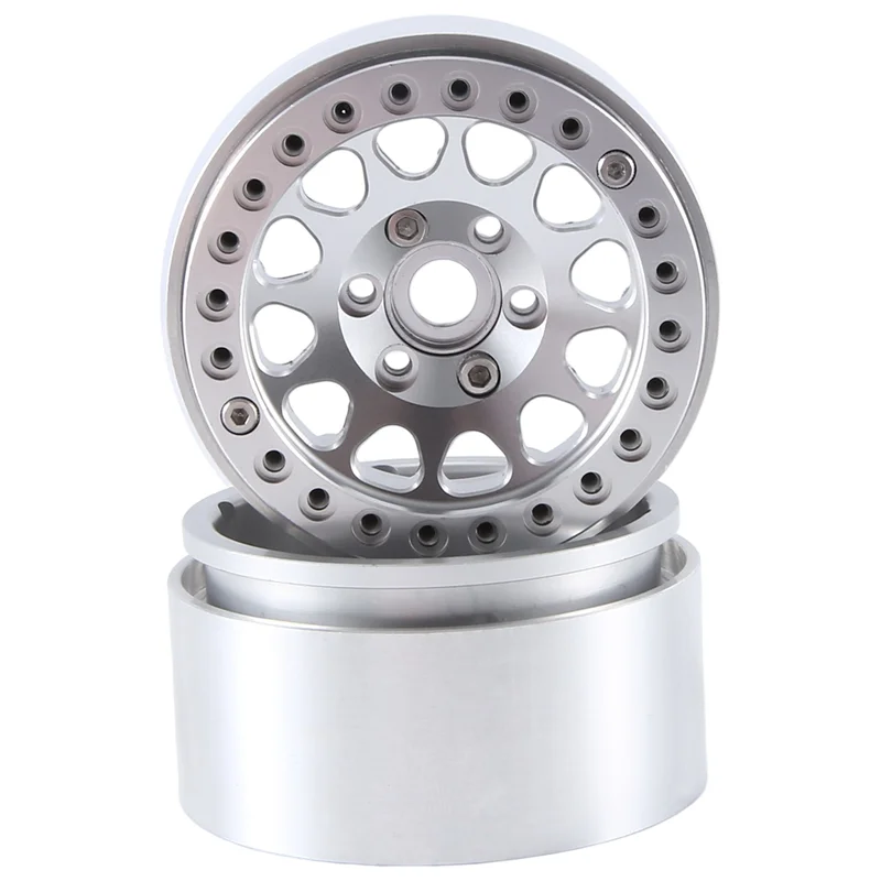 

A13Q-4PCS 1.9 Inch Metal Beadlock Wheel Hub Rim For 1/10 RC Crawler Car Axial SCX10 Traxxas TRX4 RC4WD D90 MST Redcat Gen8