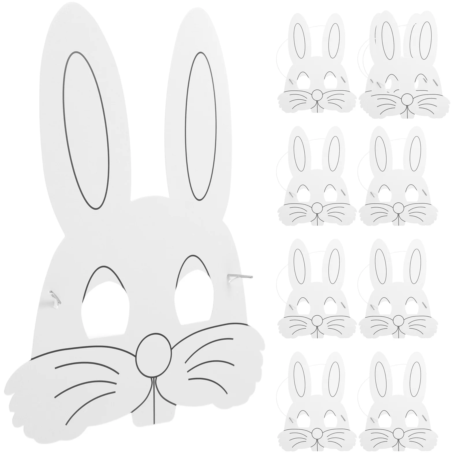 ألعاب الهالوين للأطفال لتزيين أقنعة الوجه الفارغة على الجدران للأطفال #4