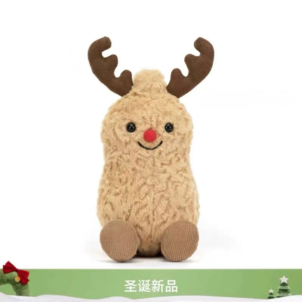 

Плюшевая игрушка-олень Jellycat (Великобритания) для Рождества, новая забавная модель, мягкая игрушка-антистресс, подарок на день рождения