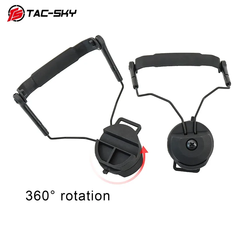 TAC-SKY Tactical Headset Mount Shooting Headset Accessory for ARC Rail Helmets Compatible with AMP Tactical Headsets