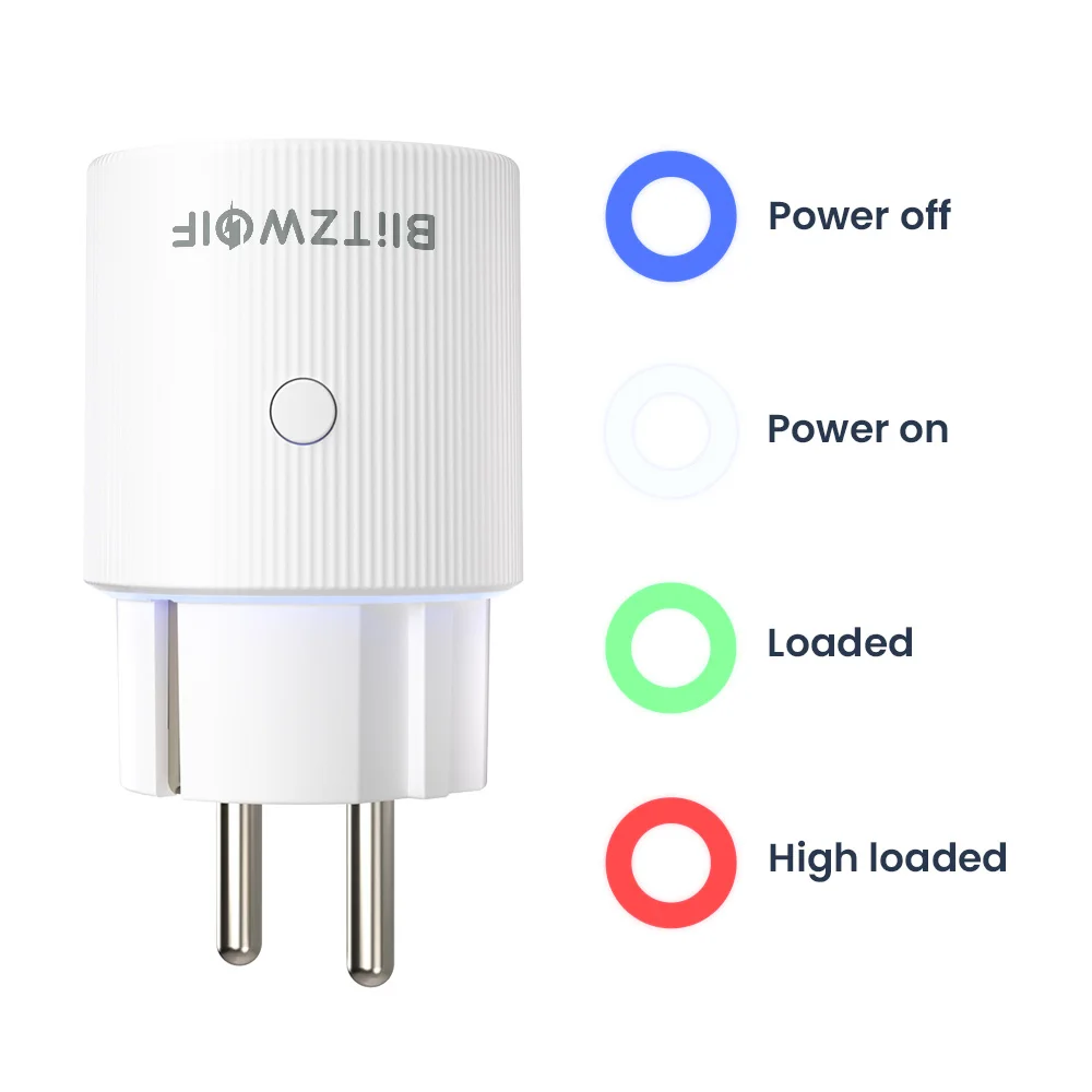 

Умная Wi-Fi розетка BlitzWolf BW-SHP16 16А 3500Вт с RGB-подсветкой, мониторингом энергопотребления, памятью при отключении питания, управлением через приложение и голосовым управлением