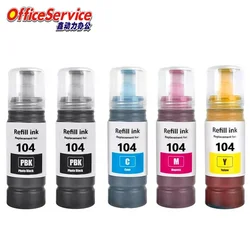 104 Refill Dey ink compatible for Epson EcoTank ET-2815 ET-2820 ET-2821 ET-2825 ET-2826 ET-4700 ET-4800 ET-1810 ET-2710  printer