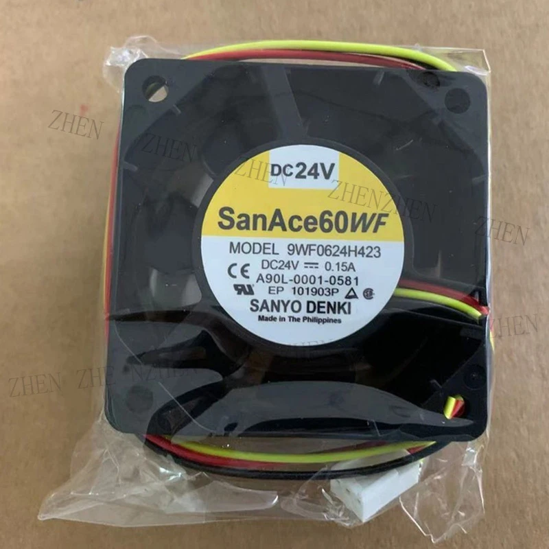 

S New A90L-0001-0581 9WF0624H423 24V 0.15A double ball fan For Sanyo